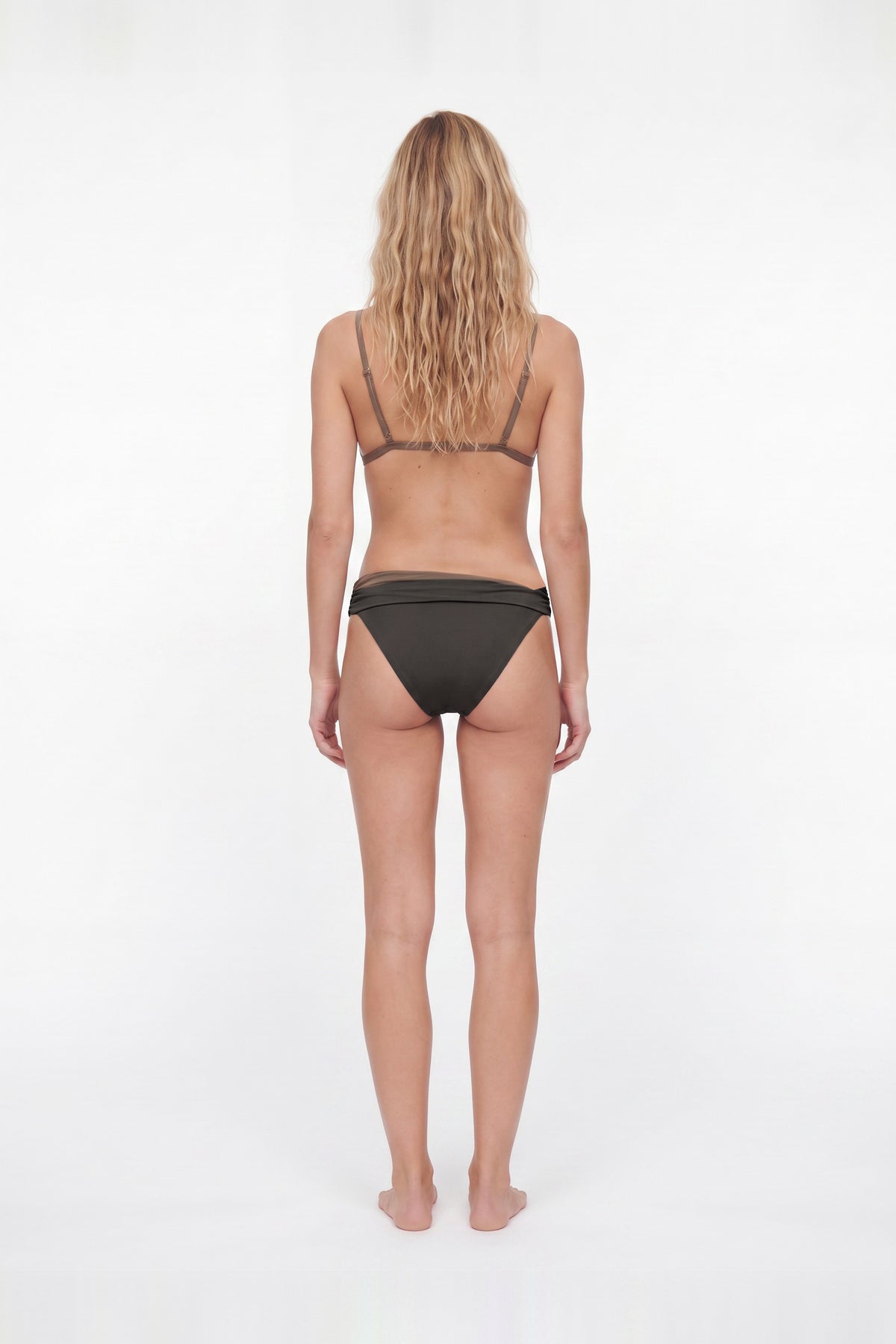 Elivya Nude Low Waist Bikini Bottom by Moeva | Bikini Bottom from MOEVA's luxury swimwear and resortwear collection, perfect for beach days, resort escapes and summer styling.
