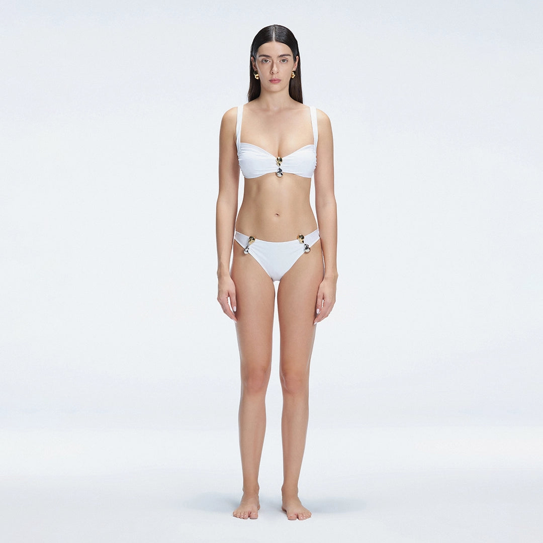 Emilia White Balconette Mid Coverage Solid Bikini Sets | Moeva | | Each week unveils new pieces—luxury swimwear, fluid resort silhouettes, and elevated summer-to-evening essentials designed to carry you from coastal escapes to city nights.