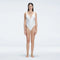 Emma White V Neck Satin Swimsuit | Moeva | One-Piece | Each week unveils new pieces—luxury swimwear, fluid resort silhouettes, and elevated summer-to-evening essentials designed to carry you from coastal escapes to city nights.