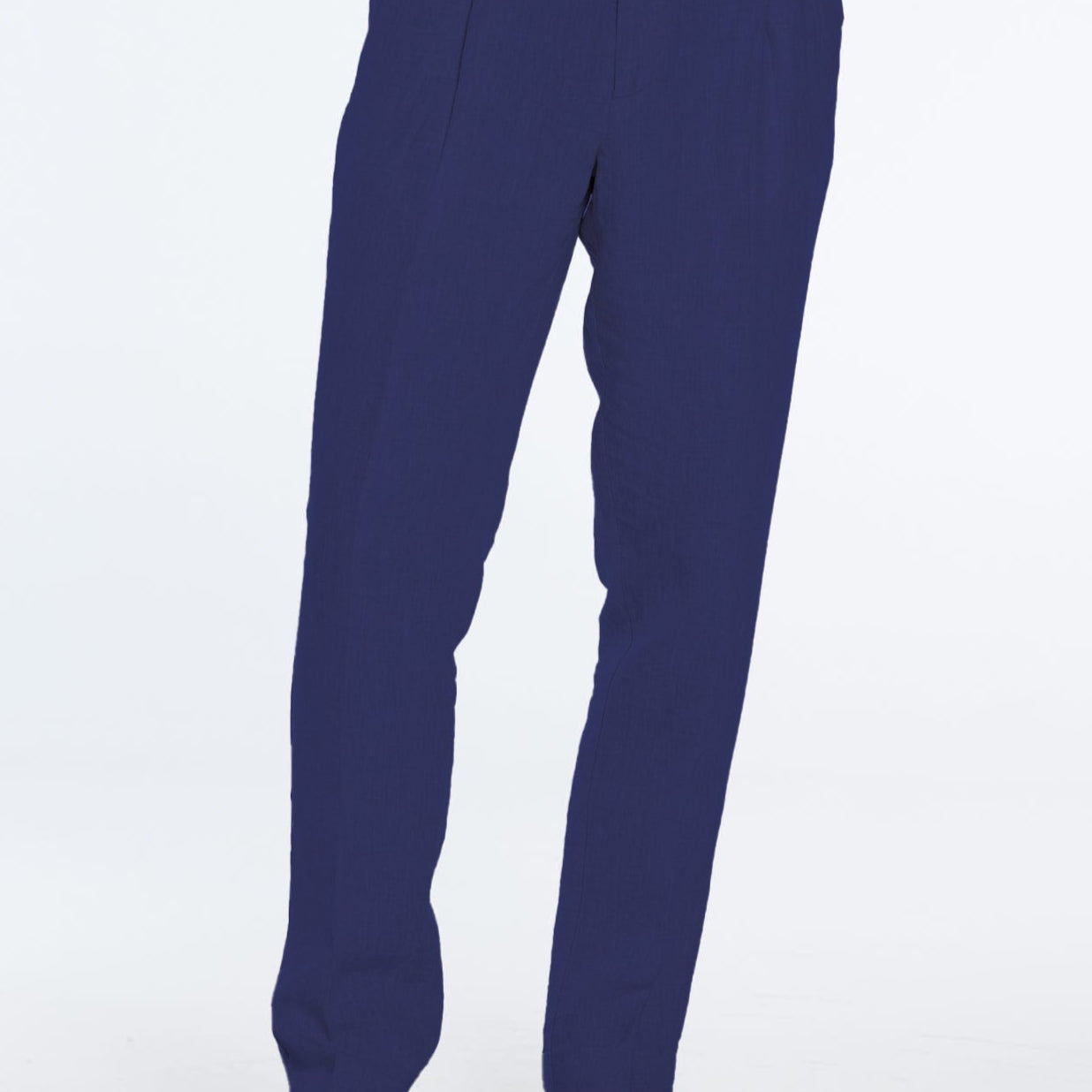Enzo Dark Blue Linen Straight-Leg Pants | Moeva | Pants | Each week unveils new pieces—luxury swimwear, fluid resort silhouettes, and elevated summer-to-evening essentials designed to carry you from coastal escapes to city nights.
