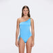 Esterelle One Shoulder Gold Detailed Satin Blue Swimsuit | Moeva | Swimsuit | Each week unveils new pieces—luxury swimwear, fluid resort silhouettes, and elevated summer-to-evening essentials designed to carry you from coastal escapes to city nights.