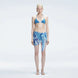 Evita Blue Optical Tie Side Sarong | Moeva | Sarong | Each week unveils new pieces—luxury swimwear, fluid resort silhouettes, and elevated summer-to-evening essentials designed to carry you from coastal escapes to city nights.