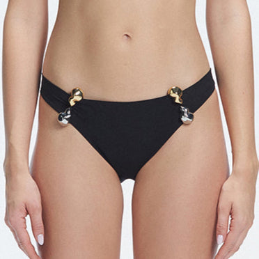 Emilia Black Mid Coverage Solid Bikini Bottom | Moeva | Bikini Bottom | Each week unveils new pieces—luxury swimwear, fluid resort silhouettes, and elevated summer-to-evening essentials designed to carry you from coastal escapes to city nights.