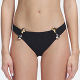 Emilia Black Hipster Bikini Bottom