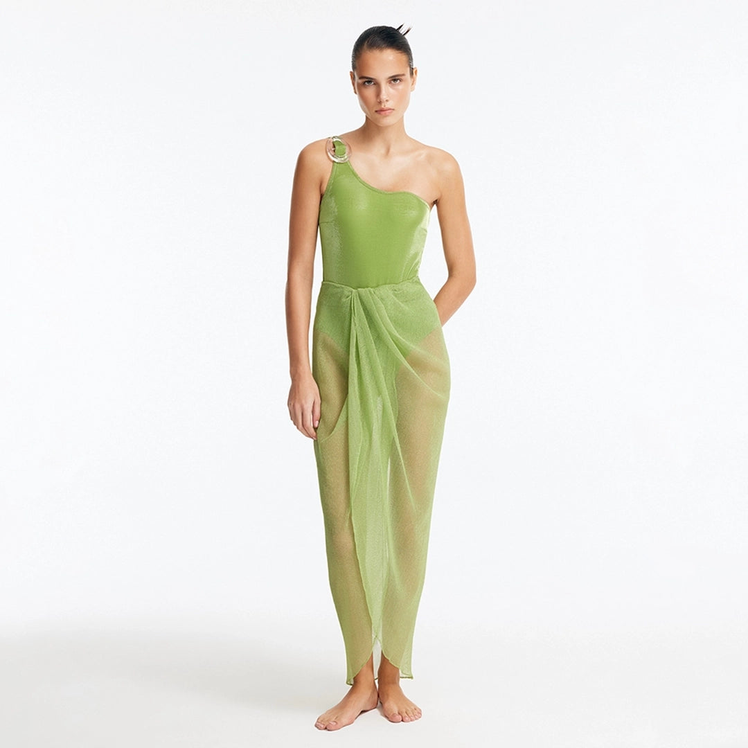 Fern Green Mesh Maxi Skirt | Moeva | Skirt | Each week unveils new pieces—luxury swimwear, fluid resort silhouettes, and elevated summer-to-evening essentials designed to carry you from coastal escapes to city nights.