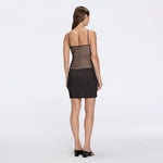 Ferrat Black Metallic Knitted Halter Mini Dress | Moeva | Dress | Each week unveils new pieces—luxury swimwear, fluid resort silhouettes, and elevated summer-to-evening essentials designed to carry you from coastal escapes to city nights.