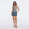 Ferrat Blue Metallic Knitted Halter Mini Dress | Moeva | Dress | Each week unveils new pieces—luxury swimwear, fluid resort silhouettes, and elevated summer-to-evening essentials designed to carry you from coastal escapes to city nights.