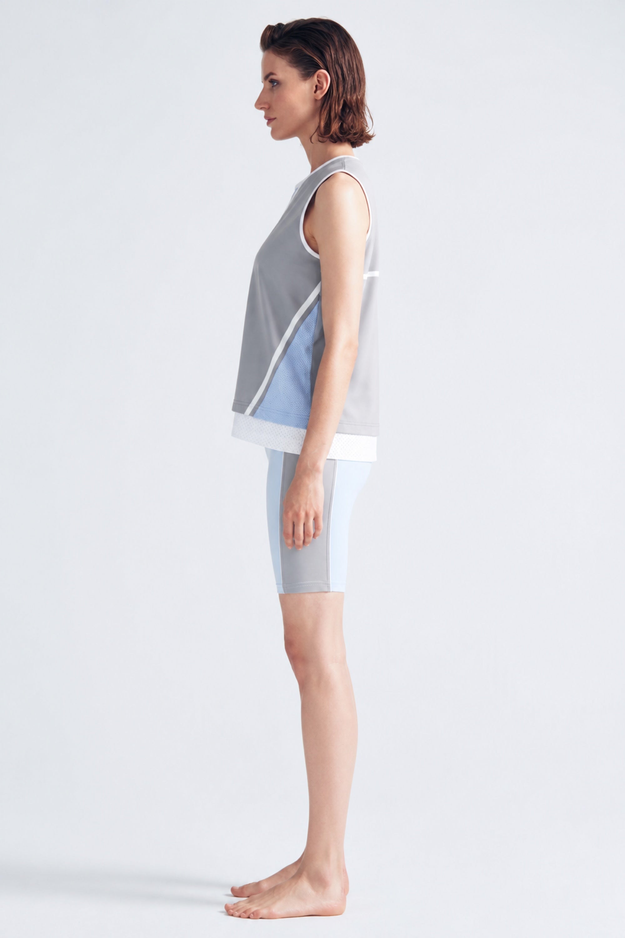 Frankie Blue Silver Sport Shorts