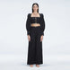 Gemma Black Linen Square Neck - Long Sleeve Crop Top | Moeva | Top | Each week unveils new pieces—luxury swimwear, fluid resort silhouettes, and elevated summer-to-evening essentials designed to carry you from coastal escapes to city nights.