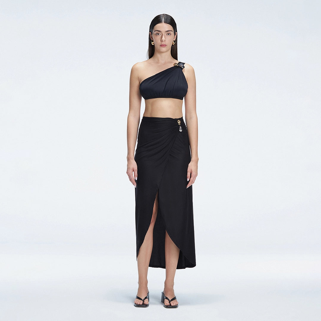 Gina Maxi Skirt | Moeva | Beachwear Skirts | Each week unveils new pieces—luxury swimwear, fluid resort silhouettes, and elevated summer-to-evening essentials designed to carry you from coastal escapes to city nights.