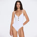Grimaud Underwired Gold Button Detail White Swimsuit | Moeva | Swimsuit | Each week unveils new pieces—luxury swimwear, fluid resort silhouettes, and elevated summer-to-evening essentials designed to carry you from coastal escapes to city nights.