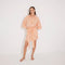 Guadalupe Orange Linen Shirt Dress with Tie-Front Detail | Moeva | Beachwear Dresses | Each week unveils new pieces—luxury swimwear, fluid resort silhouettes, and elevated summer-to-evening essentials designed to carry you from coastal escapes to city nights.