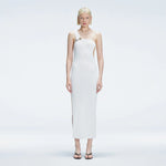 Halle White Cut Out Knit Maxi Dress | Moeva | Dress | Each week unveils new pieces—luxury swimwear, fluid resort silhouettes, and elevated summer-to-evening essentials designed to carry you from coastal escapes to city nights.