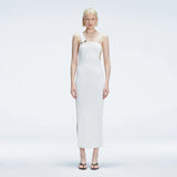 Halle White Cut Out Knit Maxi Dress | Moeva | Dress | Each week unveils new pieces—luxury swimwear, fluid resort silhouettes, and elevated summer-to-evening essentials designed to carry you from coastal escapes to city nights.