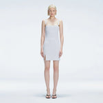 Heather Square Neck Knit Mini Dress Slit Detail | Moeva | Dress | Each week unveils new pieces—luxury swimwear, fluid resort silhouettes, and elevated summer-to-evening essentials designed to carry you from coastal escapes to city nights.