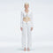 Helena Straight Leg Accessorised White Pants | Moeva | Pants | Each week unveils new pieces—luxury swimwear, fluid resort silhouettes, and elevated summer-to-evening essentials designed to carry you from coastal escapes to city nights.