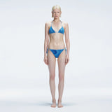 Hermione Blue Triangle Side Tie 3D Bikini Set | Moeva | | Each week unveils new pieces—luxury swimwear, fluid resort silhouettes, and elevated summer-to-evening essentials designed to carry you from coastal escapes to city nights.