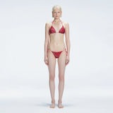 Hermione Red Triangle Side Tie 3D Bikini Set | Moeva | | Each week unveils new pieces—luxury swimwear, fluid resort silhouettes, and elevated summer-to-evening essentials designed to carry you from coastal escapes to city nights.