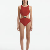 Honora  Red Swimsuit