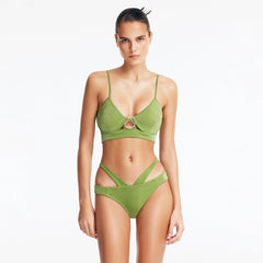 Cassia Green Underwired Bikini Top | Moeva | Bikini Top | Each week unveils new pieces—luxury swimwear, fluid resort silhouettes, and elevated summer-to-evening essentials designed to carry you from coastal escapes to city nights.