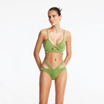 Cassia Green Underwired Mid Coverage Bikini Set | Moeva | Bikini Set | Each week unveils new pieces—luxury swimwear, fluid resort silhouettes, and elevated summer-to-evening essentials designed to carry you from coastal escapes to city nights.