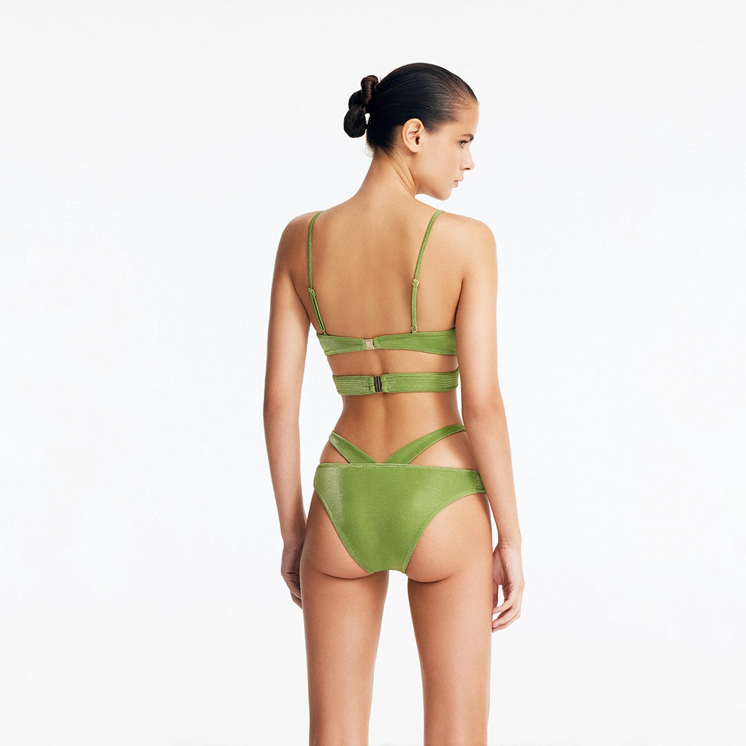 Cassia Green Underwired Bikini Top | Moeva | Bikini Top | Each week unveils new pieces—luxury swimwear, fluid resort silhouettes, and elevated summer-to-evening essentials designed to carry you from coastal escapes to city nights.