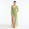 Marlowe Green Mesh Belted Long Kaftan | Moeva | Kaftan | Each week unveils new pieces—luxury swimwear, fluid resort silhouettes, and elevated summer-to-evening essentials designed to carry you from coastal escapes to city nights.