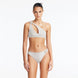 Calix Silver One Shoulder Mid Coverage Bikini Set | Moeva | Bikini Set | Each week unveils new pieces—luxury swimwear, fluid resort silhouettes, and elevated summer-to-evening essentials designed to carry you from coastal escapes to city nights.