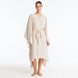 Bethany Silver V Neck Belted Silk Kaftan | Moeva | Kaftan | Each week unveils new pieces—luxury swimwear, fluid resort silhouettes, and elevated summer-to-evening essentials designed to carry you from coastal escapes to city nights.