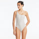 Rowan Silver One-Shoulder Swimsuit with Hoop Detail | Moeva | Swimsuit | Each week unveils new pieces—luxury swimwear, fluid resort silhouettes, and elevated summer-to-evening essentials designed to carry you from coastal escapes to city nights.
