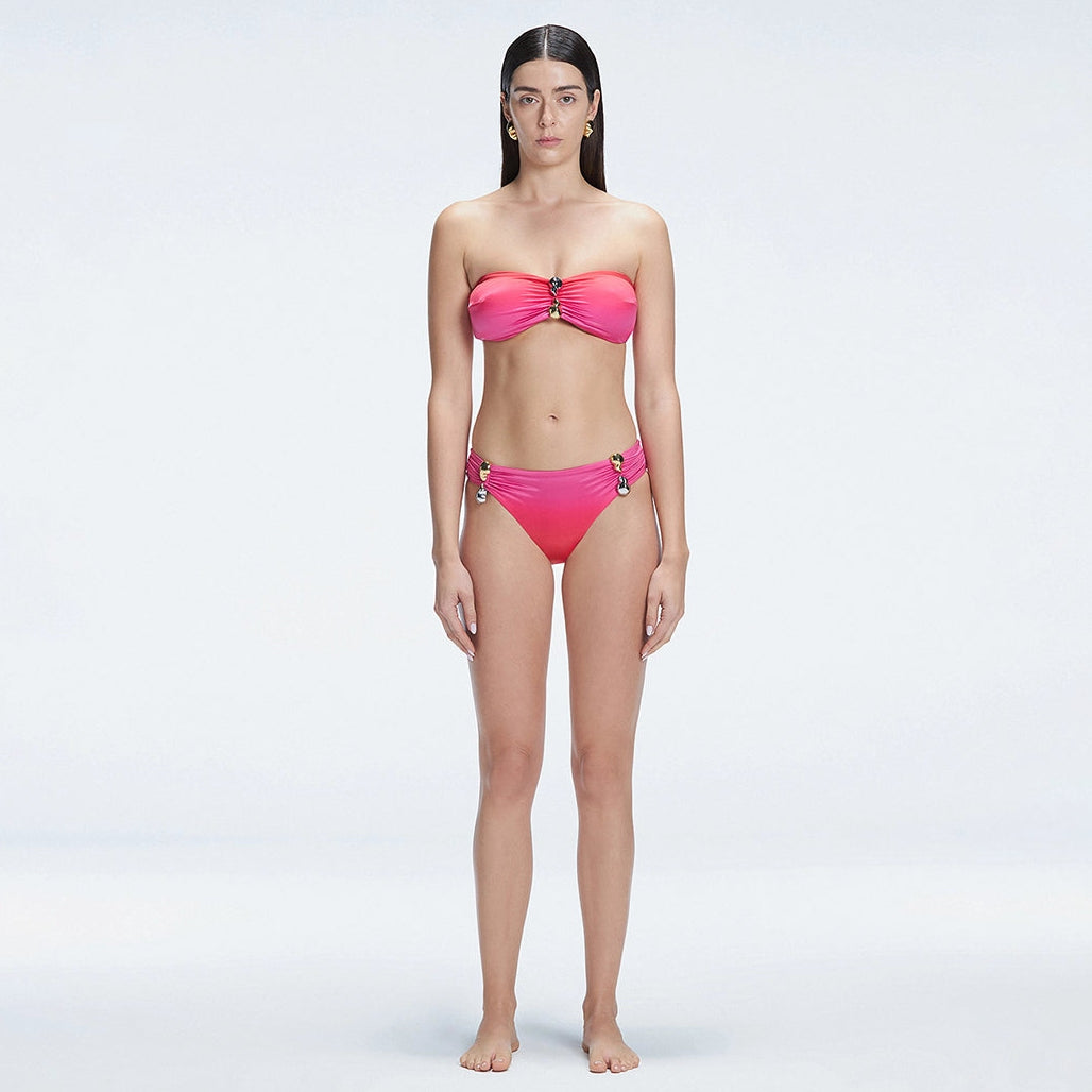 Ilana Gradient Bandeu Full Coverage Piece Bikini Set | Moeva | Set | Each week unveils new pieces—luxury swimwear, fluid resort silhouettes, and elevated summer-to-evening essentials designed to carry you from coastal escapes to city nights.