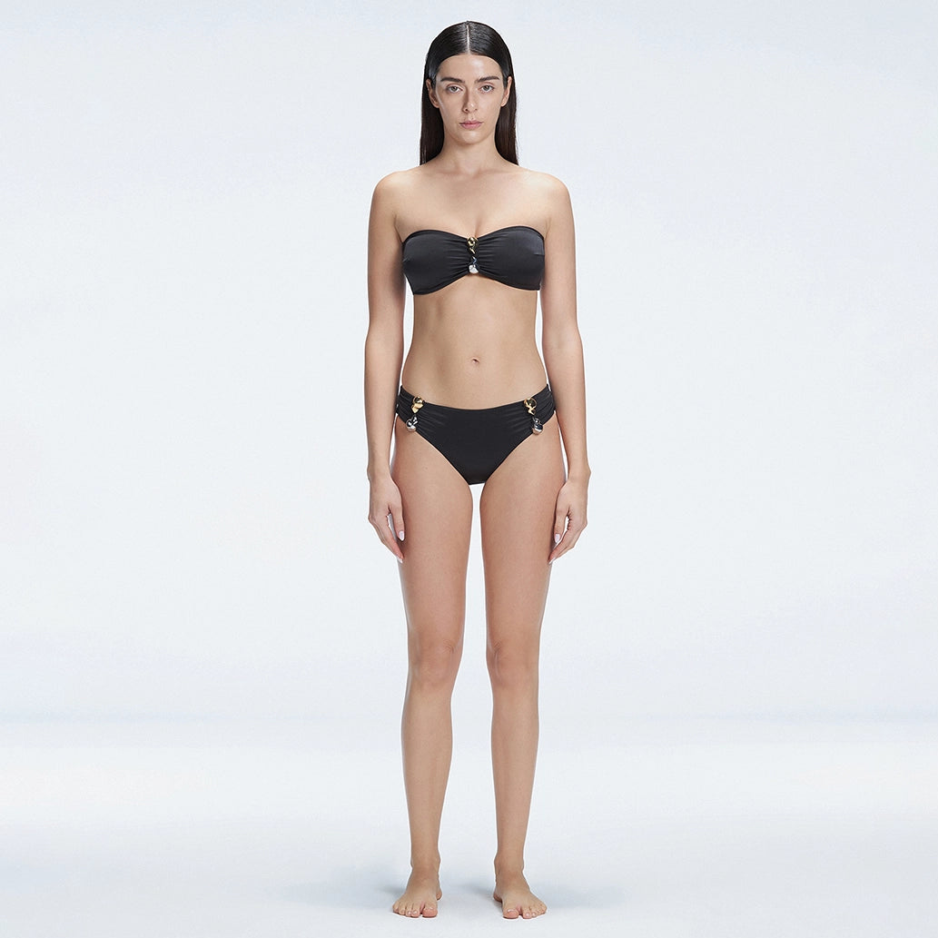 Ilana Black Bandeu Full Coverage Piece Bikini Set | Moeva | Bikini Set | Each week unveils new pieces—luxury swimwear, fluid resort silhouettes, and elevated summer-to-evening essentials designed to carry you from coastal escapes to city nights.