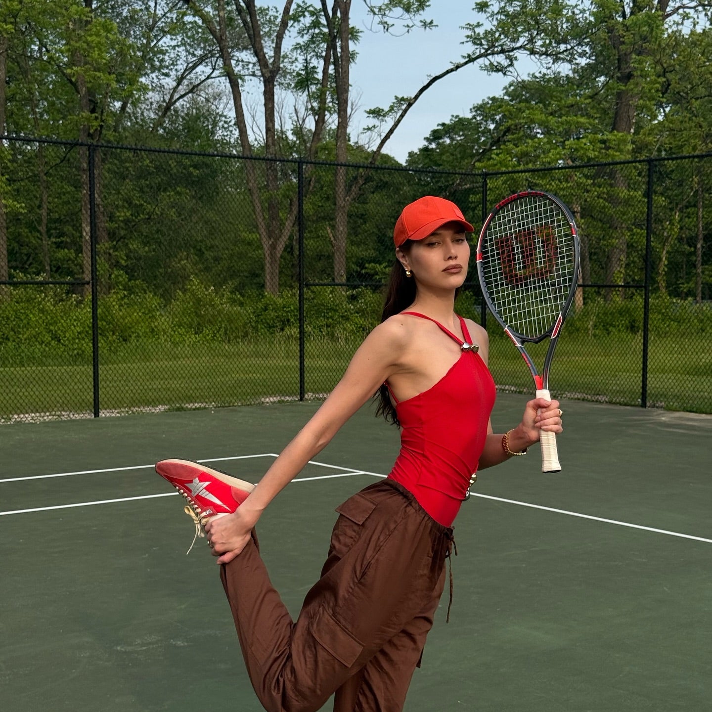 Natalie Lim Suarez - Lyra Red Halter Swimsuit | Moeva | Swimsuit | Each week unveils new pieces—luxury swimwear, fluid resort silhouettes, and elevated summer-to-evening essentials designed to carry you from coastal escapes to city nights.