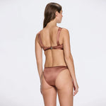 Irma Mid Coverage Satin Brown Bikini Bottom | Moeva | Bikini Bottom | Each week unveils new pieces—luxury swimwear, fluid resort silhouettes, and elevated summer-to-evening essentials designed to carry you from coastal escapes to city nights.