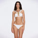 Irma Halter Neck Gold Detail Mid Coverage Satin White Bikini Set | Moeva | Bikini | Each week unveils new pieces—luxury swimwear, fluid resort silhouettes, and elevated summer-to-evening essentials designed to carry you from coastal escapes to city nights.