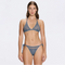 Isola Blue Metallic Knit Triangle Low Waist Bikini Set | Moeva | Bikini Set | Each week unveils new pieces—luxury swimwear, fluid resort silhouettes, and elevated summer-to-evening essentials designed to carry you from coastal escapes to city nights.