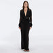 Itzel Black Knitted Mesh Long-Sleeve Kaftan | Moeva | Kaftans | Each week unveils new pieces—luxury swimwear, fluid resort silhouettes, and elevated summer-to-evening essentials designed to carry you from coastal escapes to city nights.