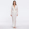 Itzel White Knitted Mesh Long-Sleeve Kaftan | Moeva | Kaftans | Each week unveils new pieces—luxury swimwear, fluid resort silhouettes, and elevated summer-to-evening essentials designed to carry you from coastal escapes to city nights.