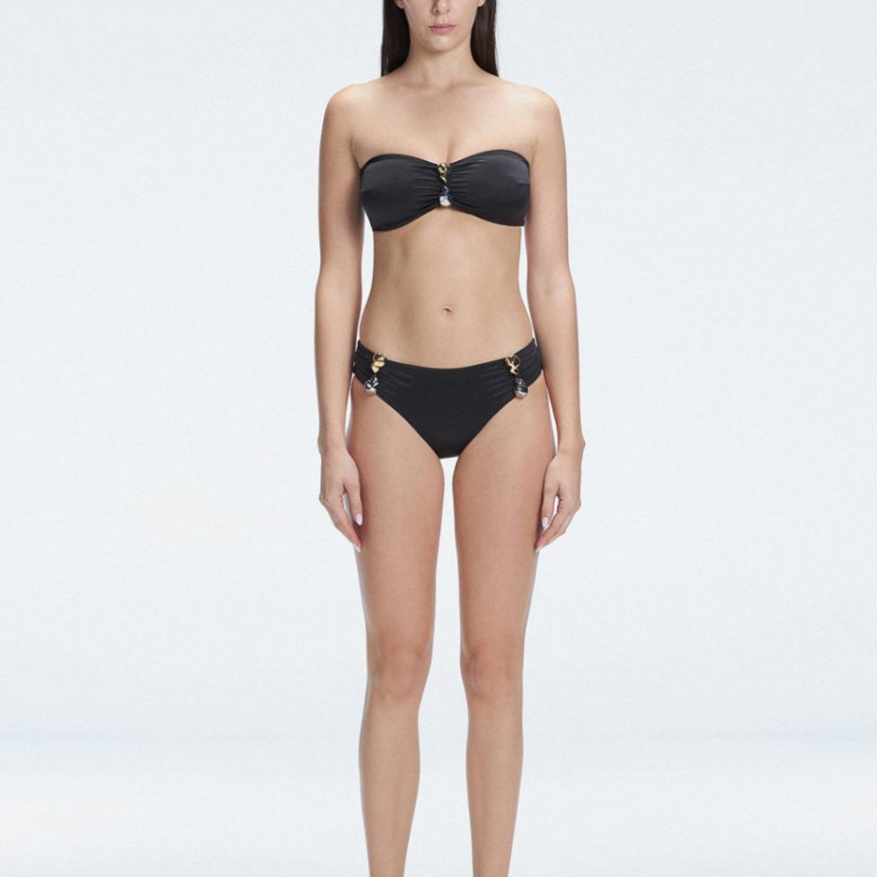 Ilana Black Full Coverage Bikini Bottom | Moeva | Bikini Bottom | Each week unveils new pieces—luxury swimwear, fluid resort silhouettes, and elevated summer-to-evening essentials designed to carry you from coastal escapes to city nights.
