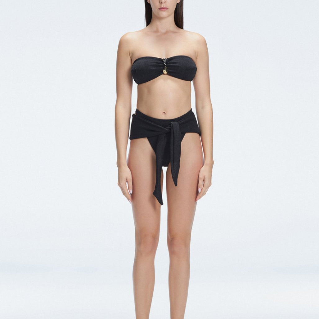 Ilana Black Full Coverage Bikini Bottom | Moeva | Bikini Bottom | Each week unveils new pieces—luxury swimwear, fluid resort silhouettes, and elevated summer-to-evening essentials designed to carry you from coastal escapes to city nights.