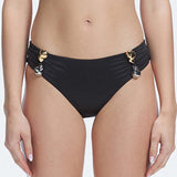 Ilana Black Full Coverage Bikini Bottom