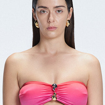 Ilana Gradient Bandeau Satin Bikini Top | Moeva | Bikini Top | Each week unveils new pieces—luxury swimwear, fluid resort silhouettes, and elevated summer-to-evening essentials designed to carry you from coastal escapes to city nights.