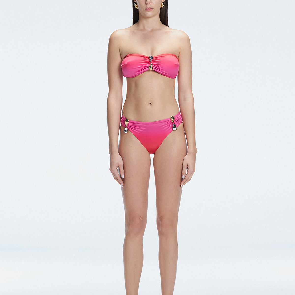 Ilana Gradient Bandeau Satin Bikini Top | Moeva | Bikini Top | Each week unveils new pieces—luxury swimwear, fluid resort silhouettes, and elevated summer-to-evening essentials designed to carry you from coastal escapes to city nights.