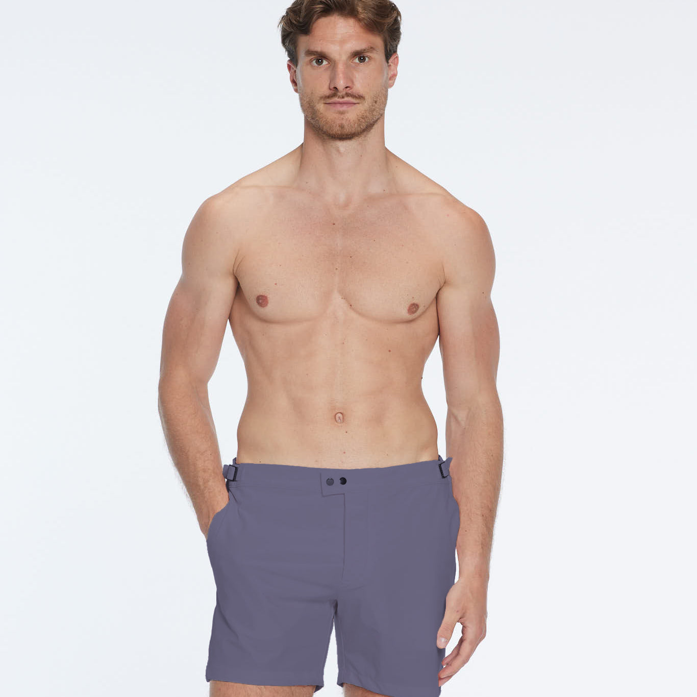 Jack Jean Bulldog Swim Shorts | Moeva | Shorts | Each week unveils new pieces—luxury swimwear, fluid resort silhouettes, and elevated summer-to-evening essentials designed to carry you from coastal escapes to city nights.