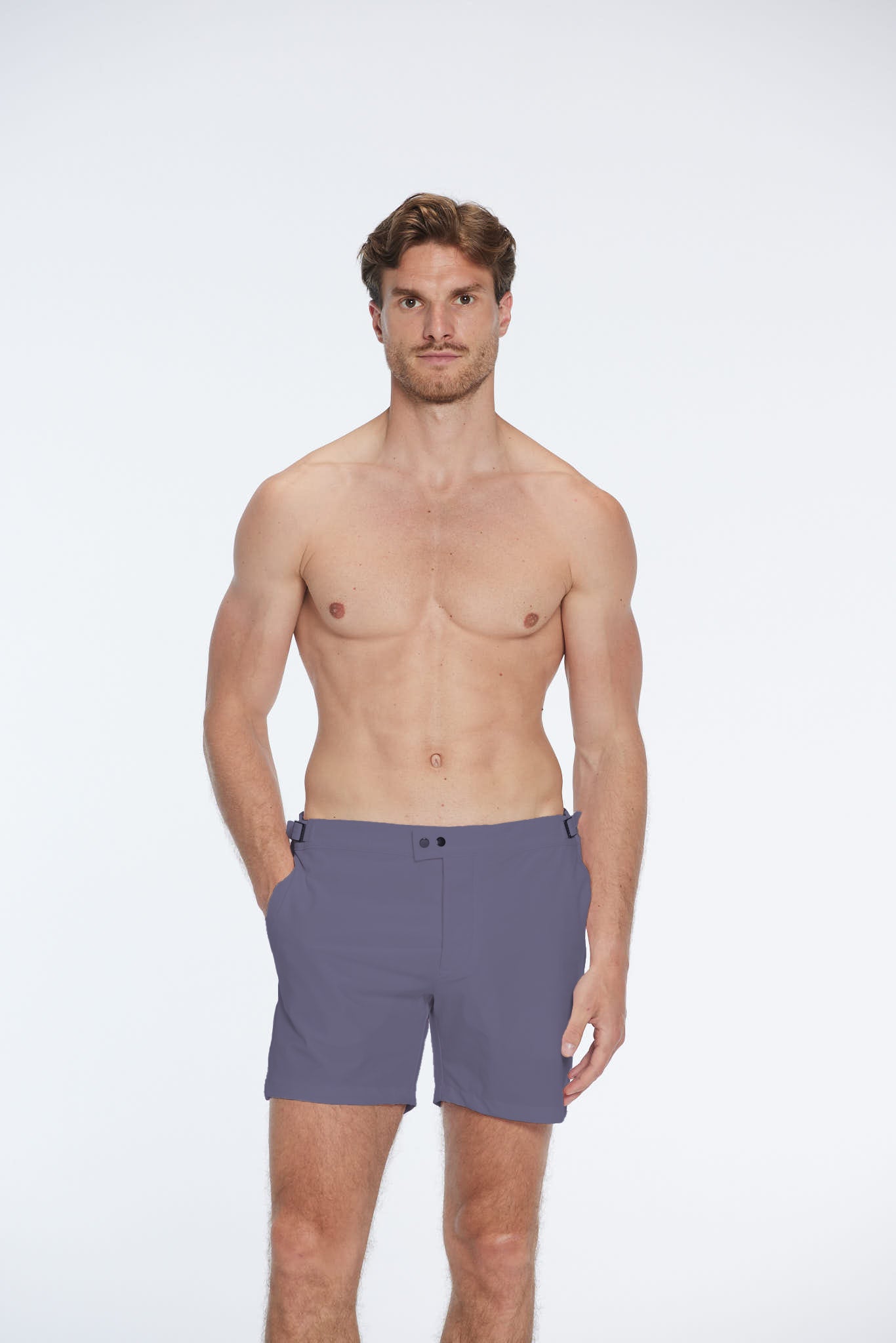 Jack Jean Bulldog Swim Shorts | Moeva | Shorts | Each week unveils new pieces—luxury swimwear, fluid resort silhouettes, and elevated summer-to-evening essentials designed to carry you from coastal escapes to city nights.