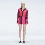 Janine Long-Sleeve Shirt and Gillian Mini Skort Red Degraded Set | Moeva | | Each week unveils new pieces—luxury swimwear, fluid resort silhouettes, and elevated summer-to-evening essentials designed to carry you from coastal escapes to city nights.