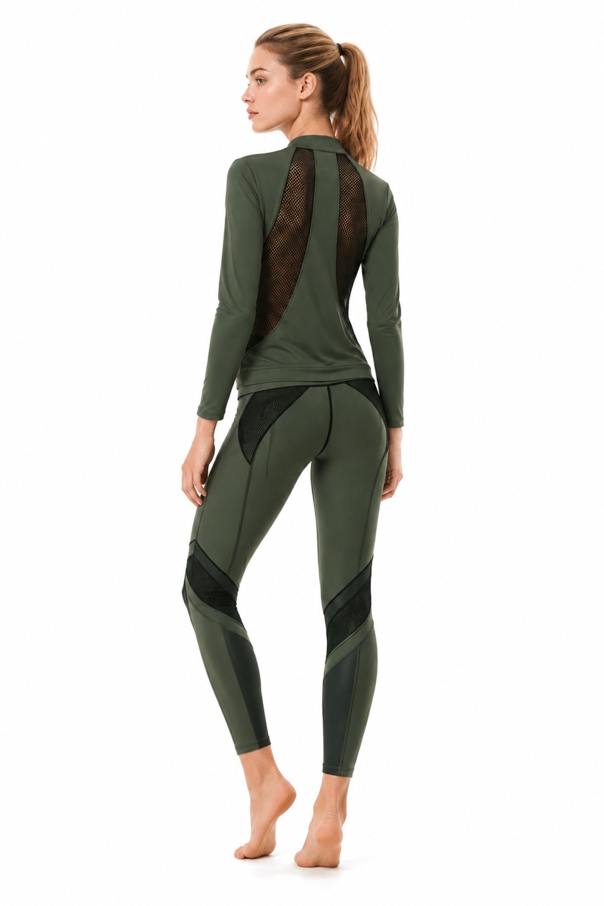 Jasmine Army Green/Black Top