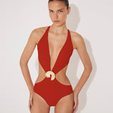 Jolanda Red Monokini