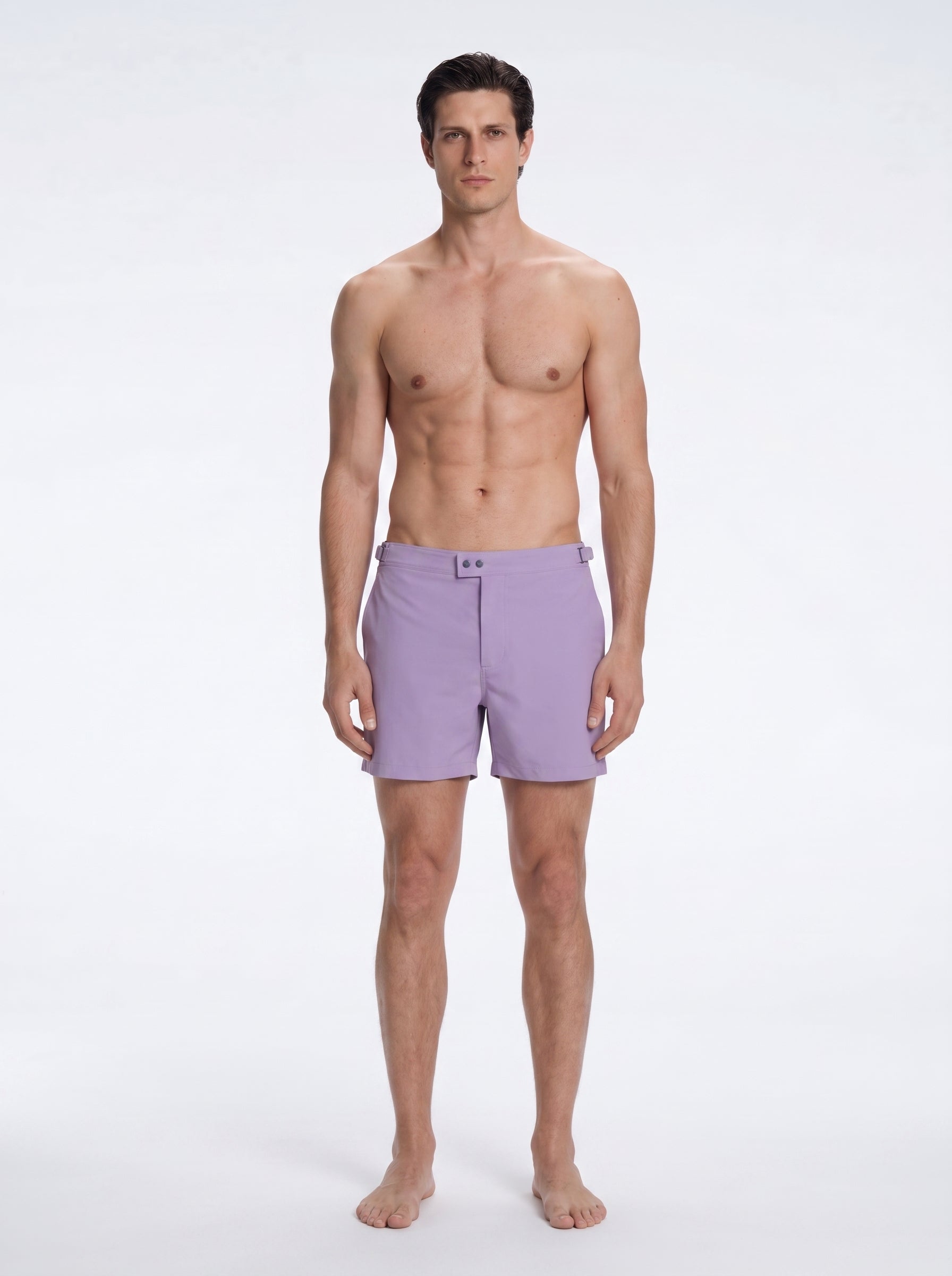 Jack Lilac Bulldog Swim Shorts | Moeva | Shorts | Each week unveils new pieces—luxury swimwear, fluid resort silhouettes, and elevated summer-to-evening essentials designed to carry you from coastal escapes to city nights.