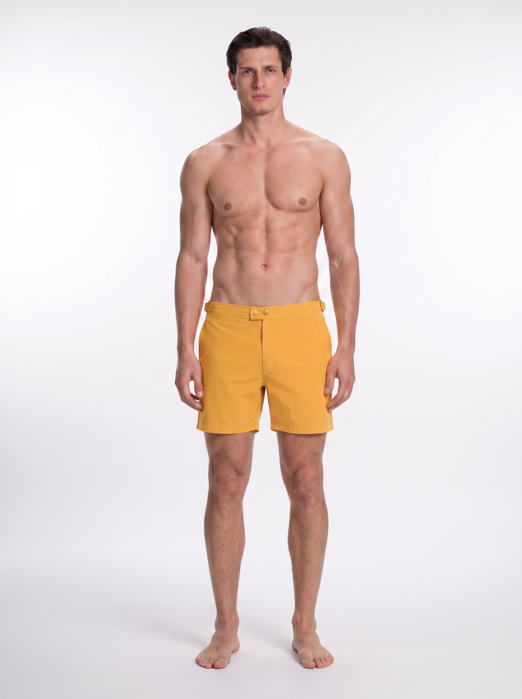Jack Orange Bulldog Swim Shorts | Moeva | Shorts | Each week unveils new pieces—luxury swimwear, fluid resort silhouettes, and elevated summer-to-evening essentials designed to carry you from coastal escapes to city nights.